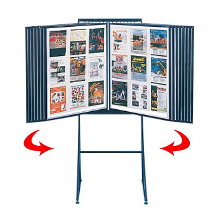Free Standing Swinging Panels | Multi-Page Photos and Art Display | Two Sizes in 10-20-30 Flip Panels