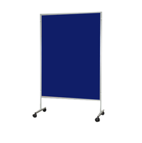 Portable Loop Fabric Floor Display Panels with Snap Lock Casters