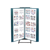 Free-Standing 31x73 Swing Panel Flash Art Display Large-Format with 10, 20 or 30 Steel Flip Panels
