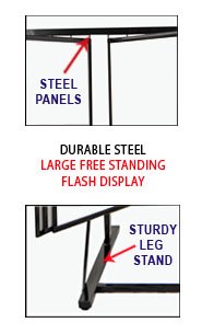 Free Standing Flash Art Display Stands