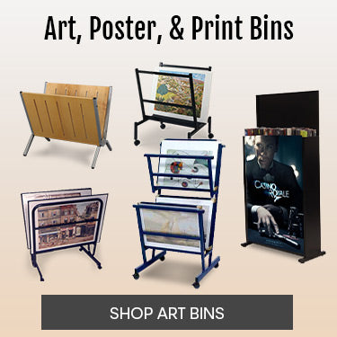 Preview Art Bin, Poster Display Art Racks