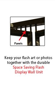 Swinging Multi-Panel Flash Art Wall Displays - at Displays4Sale